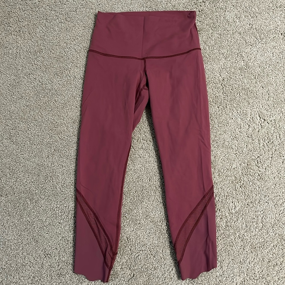 Lululemon Wunder Under Scalloped Hem High-Rise Crop